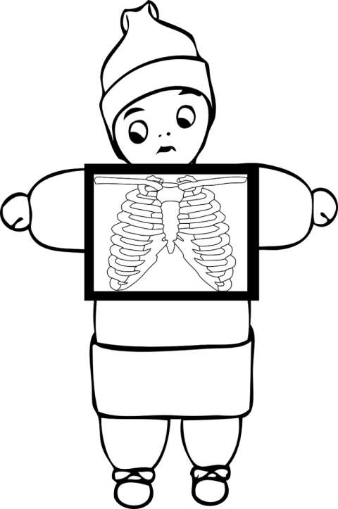 White Vector Art on X Ray PNG Drawn free Download