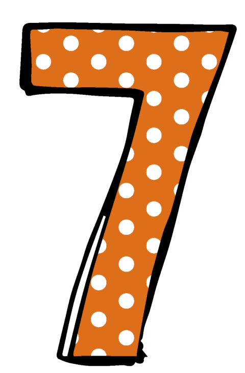 7 Number PNG Handart Drawing