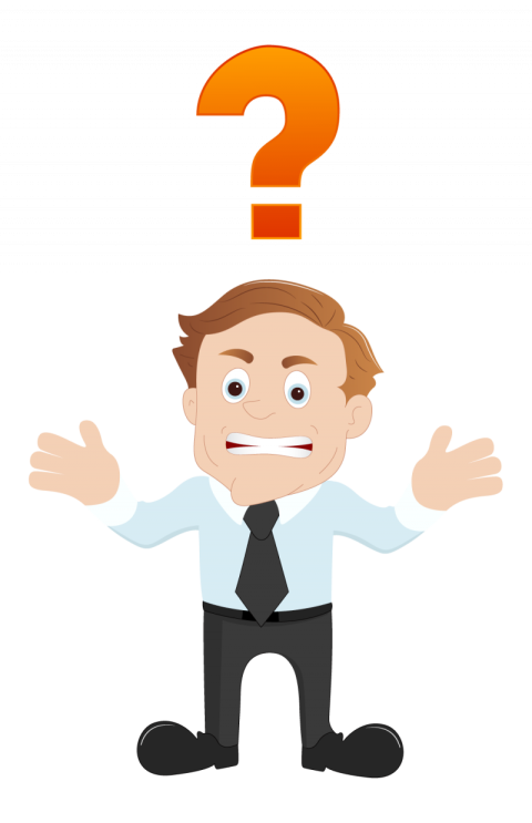 Cartoon Advisors with Question Mark Character Vector Free Download PNG Character