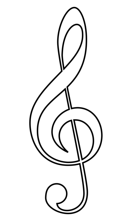 Vector Clef PNG Outline Free Download