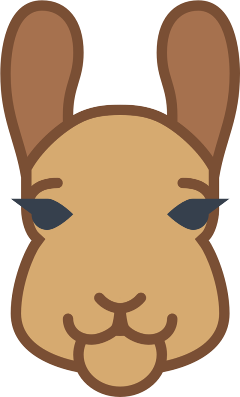 Vector PSD Llama Face PNG Image Free Download