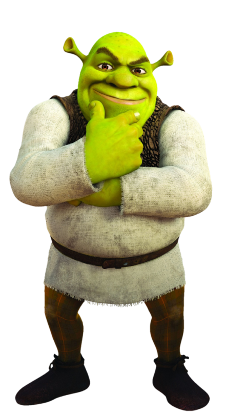 Stanging Shrek PNG picture free download