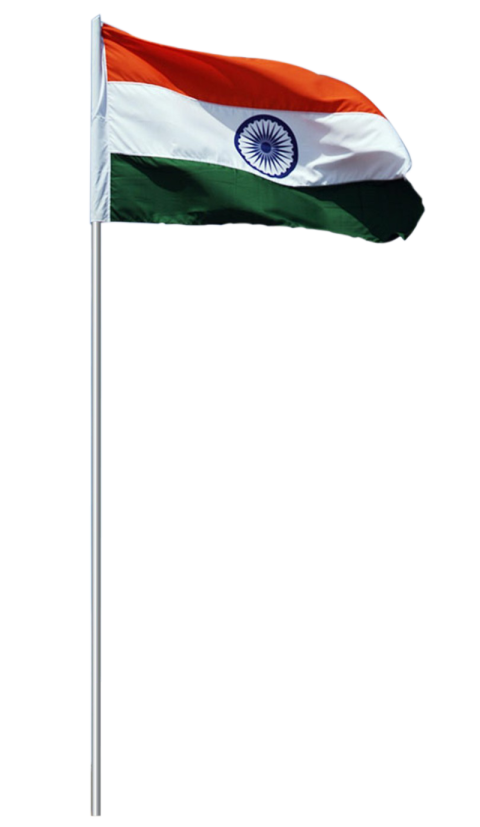 Stand India Flag PNG Image