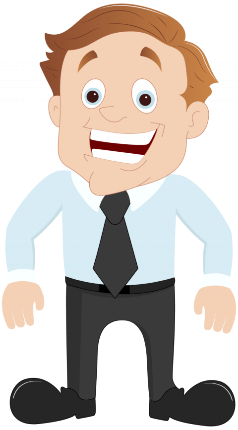 Happy Salesman Character Vector, Transparent Background PNG Free Download