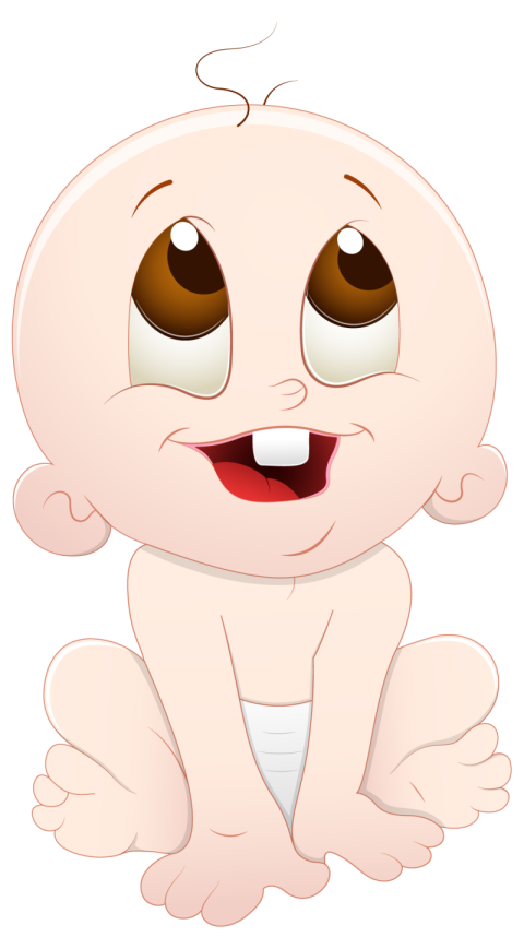 Cartoon stock Baby Vector image with Transparent Background