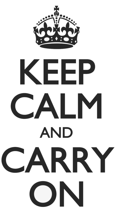 Motivational Poster Keep Calm PNG Free Download