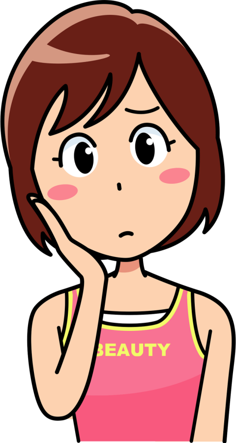 Animated Thinking Woman PNG Cartoon Free Download