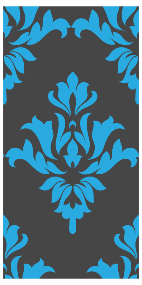 Blue & Gray Damask Seamless Pattern Element Elegant Royalty Free Vector PNG Free Download