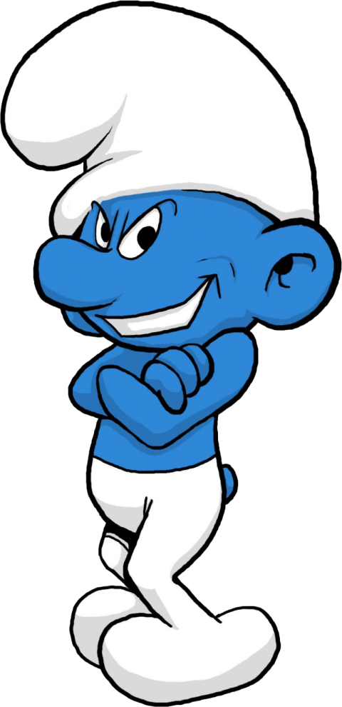 HD Clipart Naughty Smurfs Cartoon PNG Character Free Transparent Download