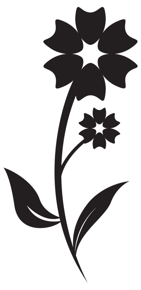 Free Vector Art Simple Flower shape Of Six Petals Vector SVG Icon PNG Flower Icon With Transparent Background