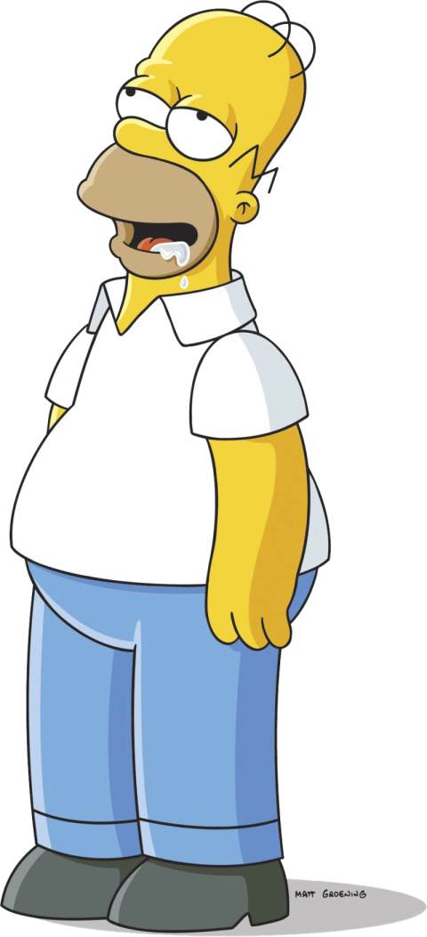 The Simpsons is tried PNG Cartoon Character Image