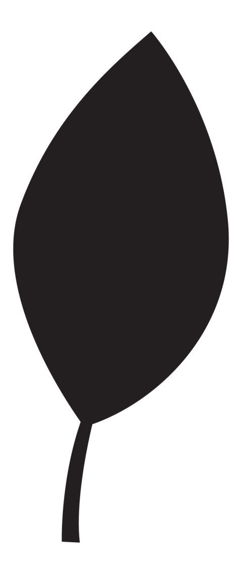 Simple Free Vector Leaf Black Art Leaf icon With Transparent PNG Image Download