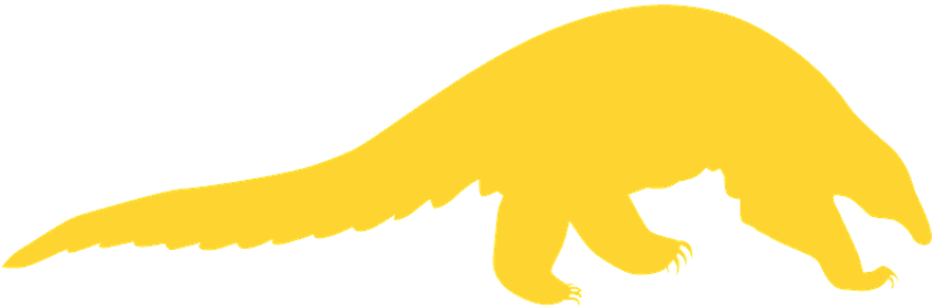 Vector Art Yellow Pangolin PNG Icon