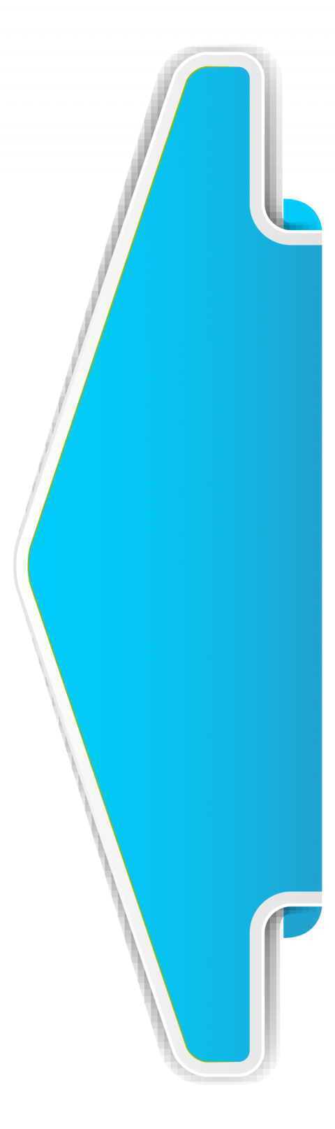 Arrow banner design vector blue colour