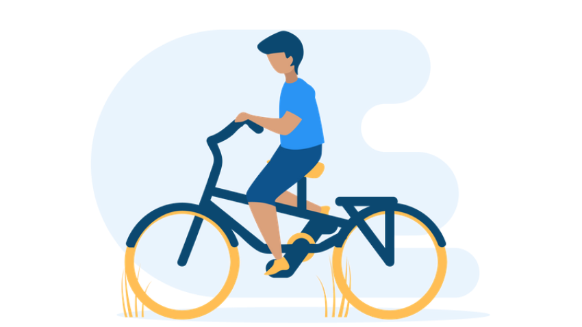 Clipart Cycling PNG cartoon & Sticker Free Download