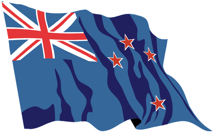 New Zealand Flag PNG brush Painting Free Download