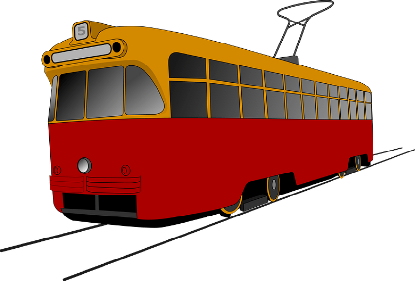 Cartoon Trolleybus PNG Image Free Download