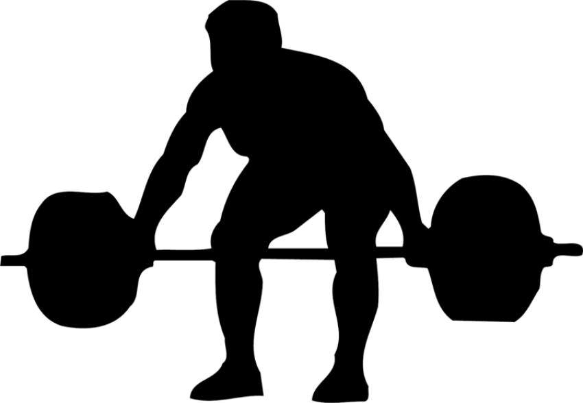 Silhouette Powerlifting PNG Bodybuilding Image