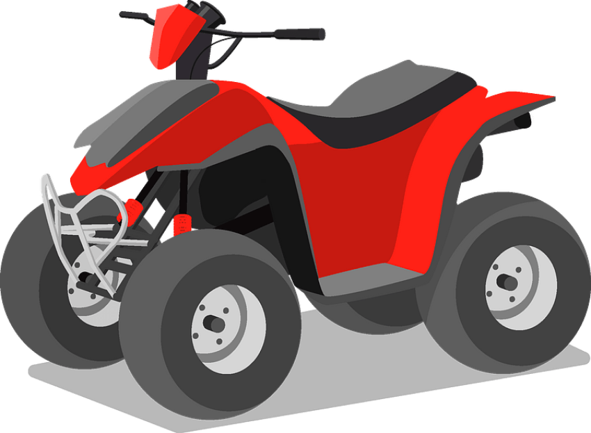 SVG Red ATV PNG Toy Image Free Download