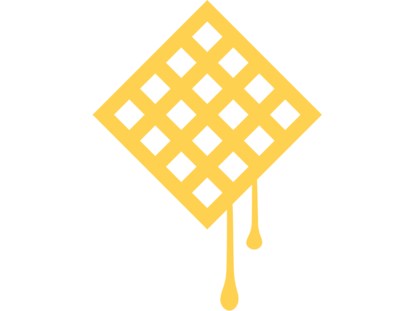 Yellow Waffle PNG Icon Free Download