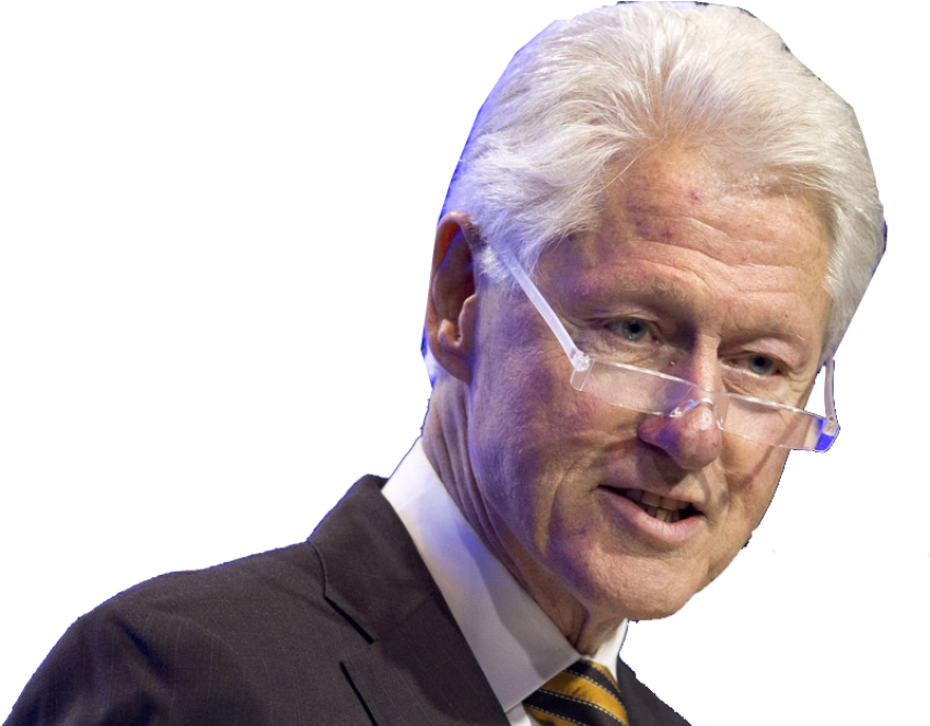 President of Bill Clinton PNG Picture with Transparent background