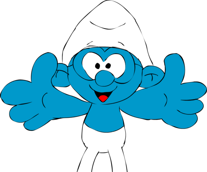 Moody Smurfs  Free Transparent  PNG PNG Download