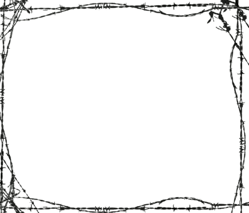 Rectangular Barbwire PNG Frame Free Download