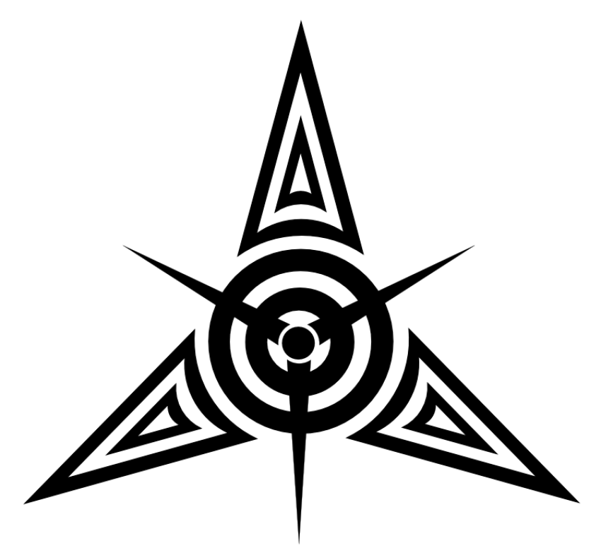 Star tattoo vector black logo