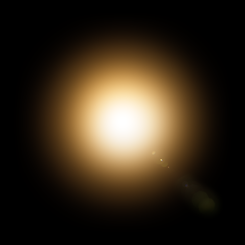 Yellow Lens Flare PNG