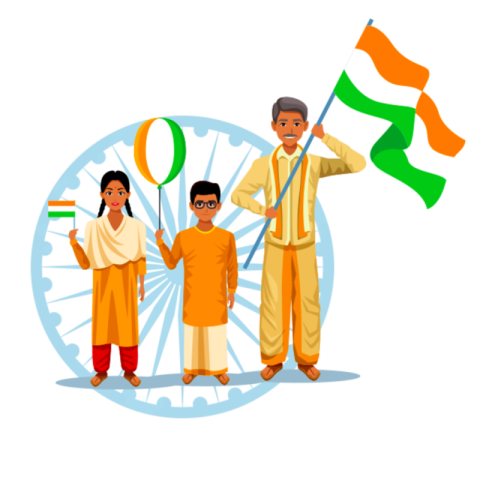 India Happy Independance Art PNG Clipart