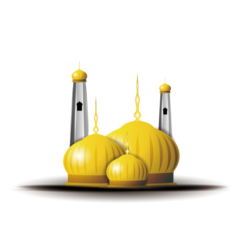 Golden Dome Mosque PNG Transparent