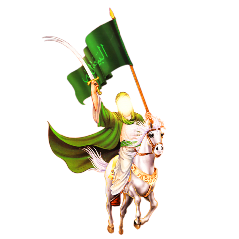 HD Muslim warrior with hourse PNG Photo Transparent