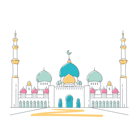 Mosque Drwaing PNG Best Clipart Free Download
