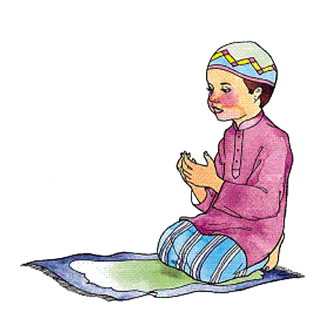 Muslim Child Prayer PNG Best Drawing Image