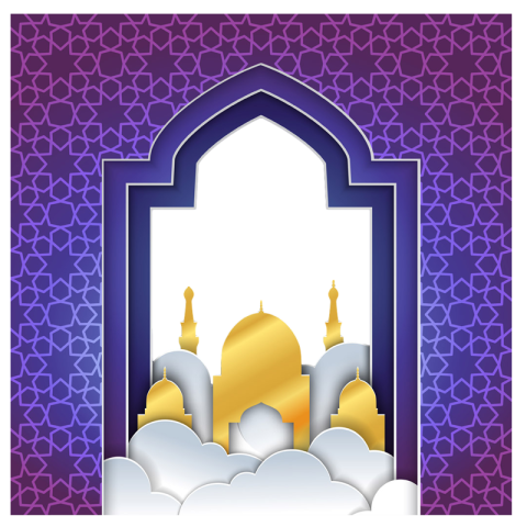 Free Download Vector Graphic Art Design Mosque Door PNG Wallpaper