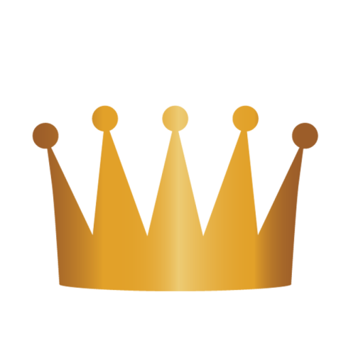 Crown Icon with Egg balls Free Transparent