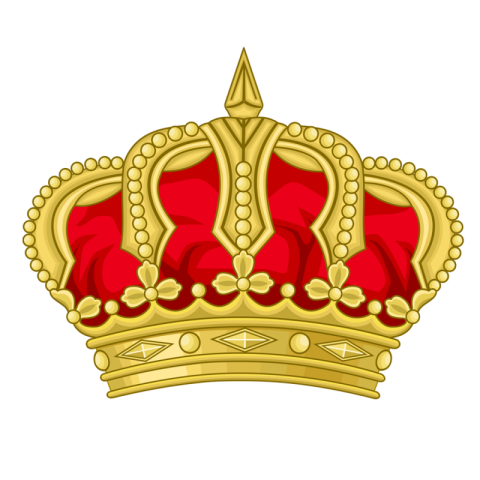 Crown Golden Red illustration king PNG Image
