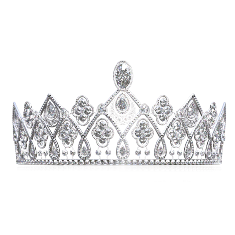 Free Download HD Silver Queen Crown PNG Transparent