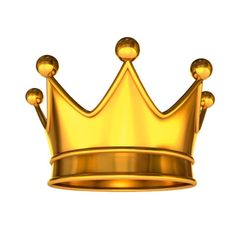 Gold King Crown PNG Picture with EggBalls Image