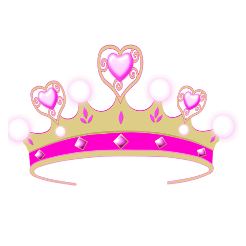 Lovly Heart Queen Crown PNG Image Free download
