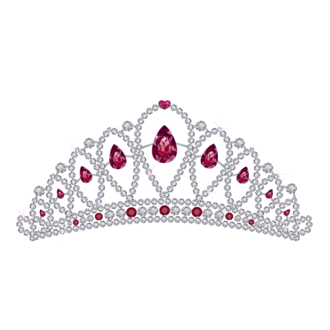 Royalty Free Clipart Best Vector Silver & Red Princess Crwon Transparent