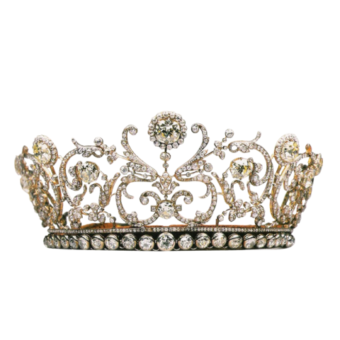 Princess Beauty Crown PSD Clipart with Transparent Background