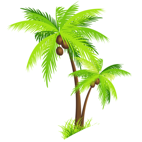 Free PNG Palms Silhouette Tree PNG Transparent