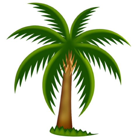 Palm Tree Clipart PNG Free Transparent PNG Logo (1)