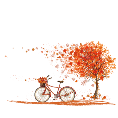 PNG Lovly Fall Tree Cute Clipart Illustartion Transparent PNG Download
