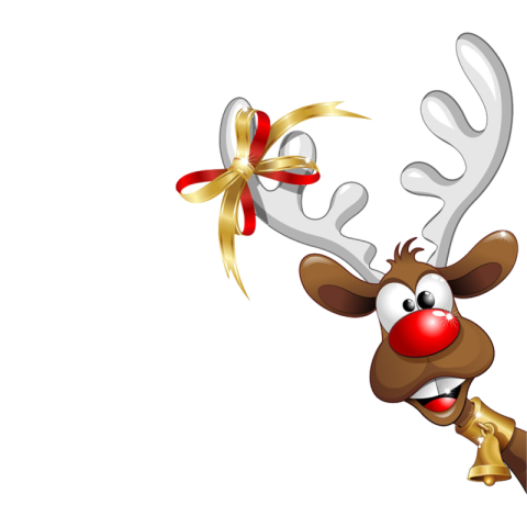 Christmas Cartoon Heer Vector Graphic PNG Background PNG Image