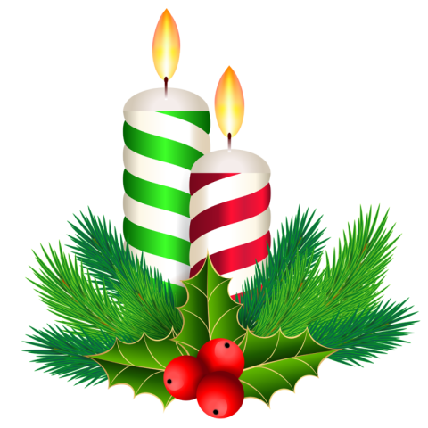 Christmas Colorful Candle PNG Image Free Download