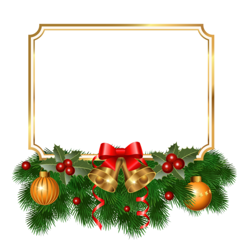 Free Transparent Christmas Frame PNG Download