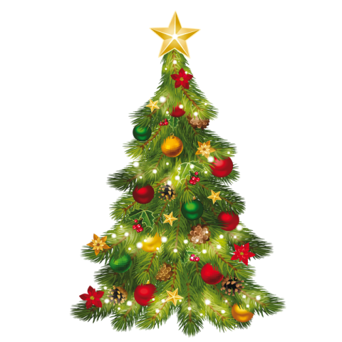 Free cdr Sticker Christmas Tree PNG royal Download