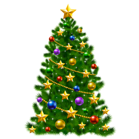 Free Illustration Stock Christmas Tree PNG Image
